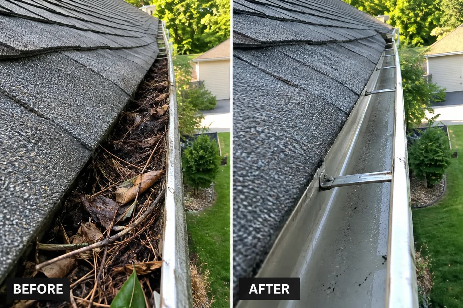 Project Clogged Gutters Are No Match for Our Cleaning Crew in Paola and Ottawa KS image