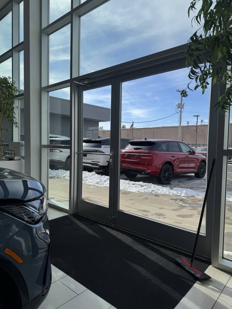 Sparkling Showroom Windows on a Snowy Day — window cleaning near Merriam, KS by Alternative Window Cleaning
